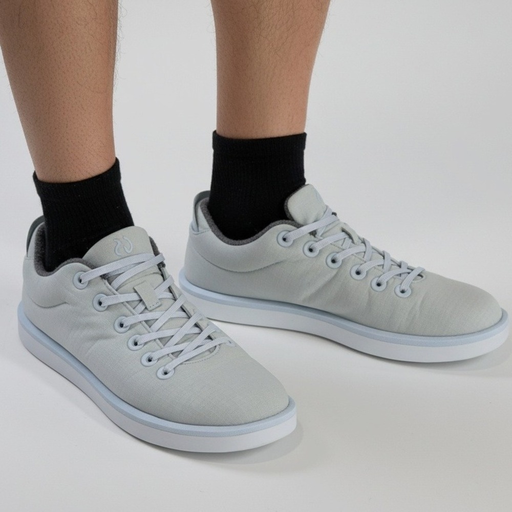 Allbirds Wool Piper Men's Sneakers M9 Light Gray‎ Merino Wool Sustainable Shoes